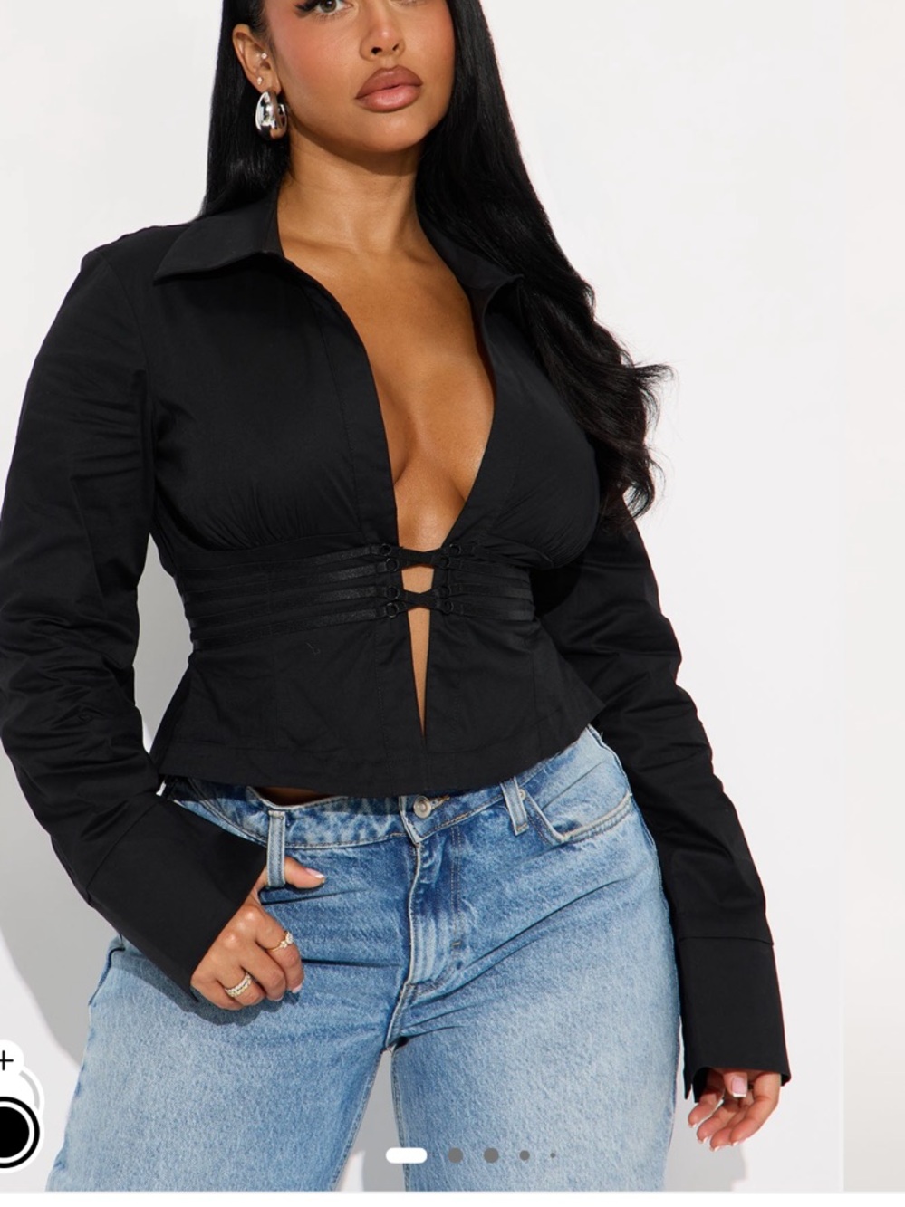 Poplin Blouse - Black